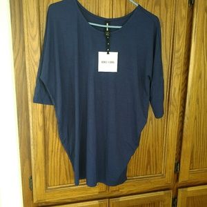 Agnes & Dora Navy Dolman Top